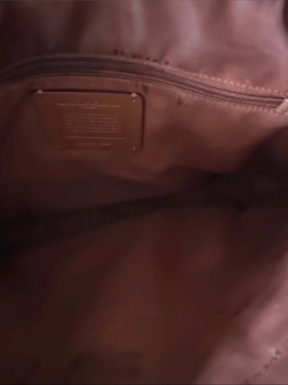 Coach Prairie Satchel Bag Women's Saddle Brown Pebbled Leather Zip Top